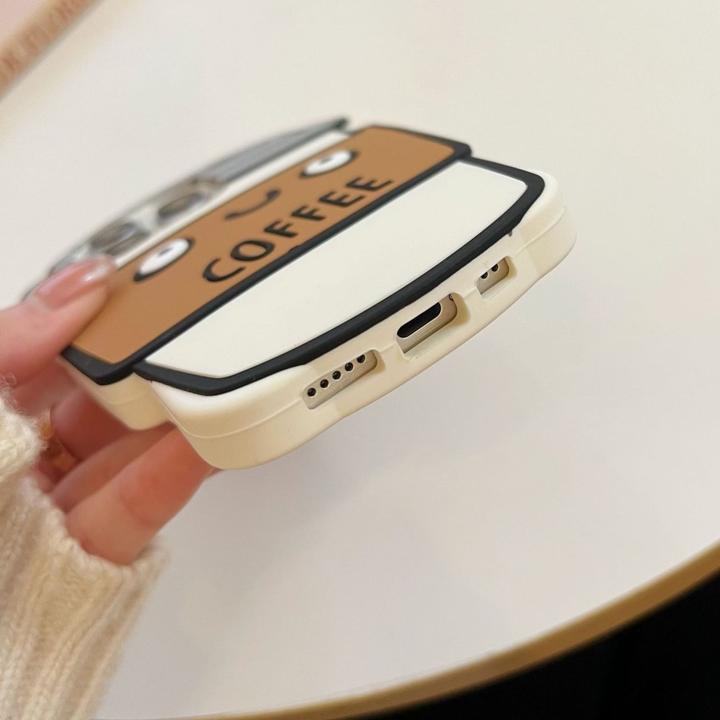 Image du produit Ueli Express Drôle d'étui en silicone pour tasse à café 3D (Apple iPhone 15 Pro)