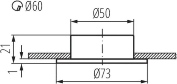 Productafbeelding Kanlux 815 GAVI CT-2116B-C/M Installatieframe (G4)