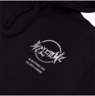 Actual product image Welcome Tali Chain Hoodie Black/Silver Foil (S)