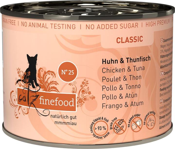 Produktbild Catz Finefood No.25 Huhn & Thunfisch (Adult, 1 Stk., 200 g)