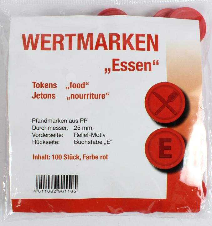 Produktbild W&A Jetons Wertmarken Essen