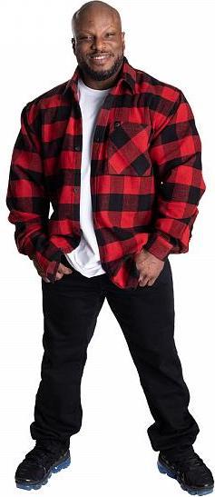 Gasp Heavy Flannel Shirt - Red/Black (S)