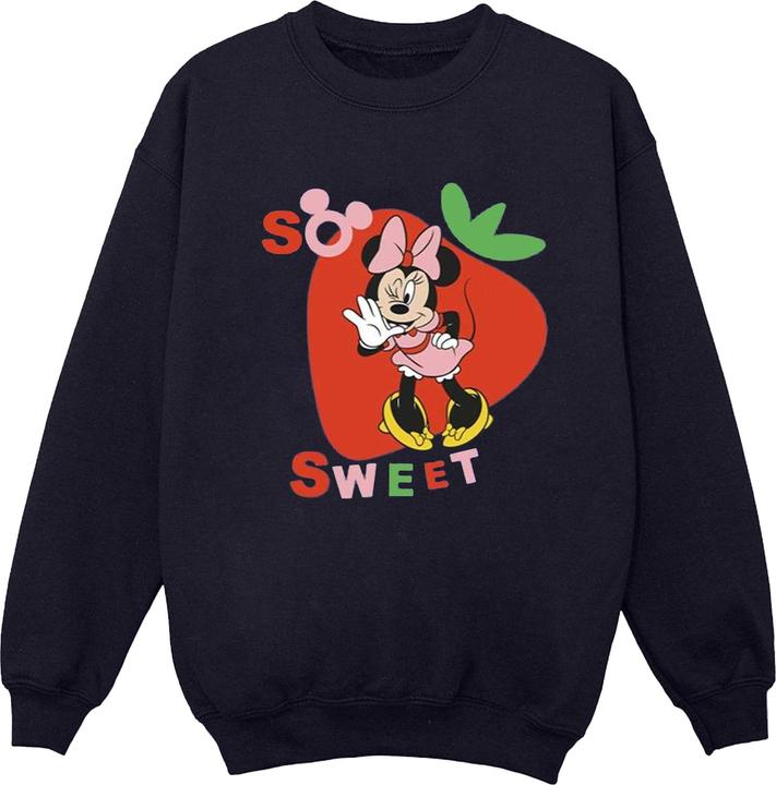 Actual product image Disney Womens/Ladies Minnie Mouse So Sweet Strawberry Sweatshirt (L)