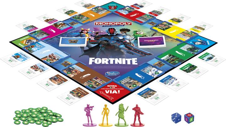 Immagine prodotto Hasbro Gaming Monopoly Flip Edition: Fortnite - gioco da tavolo dai 13 anni in su, Monopoly ispirato al videogioco
