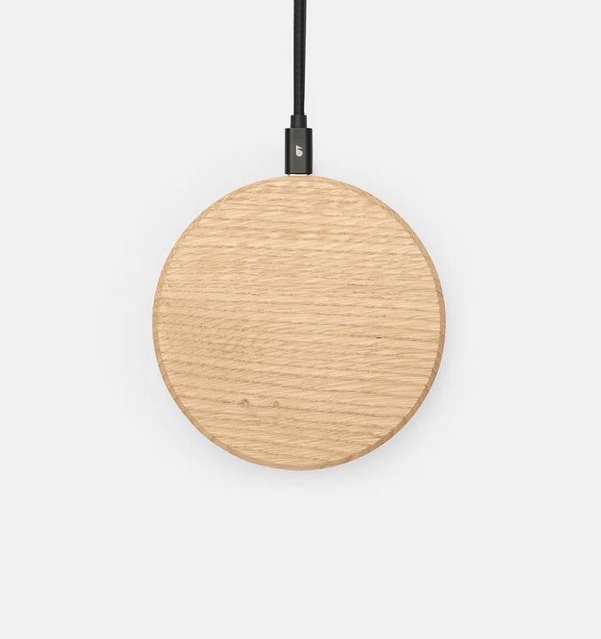 Image du produit Oakywood Slim Charging Pad - Chargeur sans fil en bois massif - Chêne -