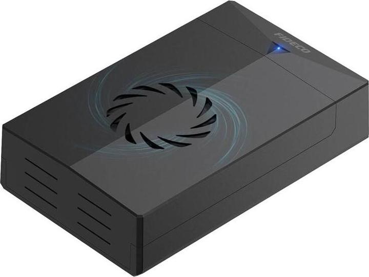 Actual product image Fideco P3U HDD/SSD Enclosure (USB 3.0, SATA 2.5"/3.5", Fan)