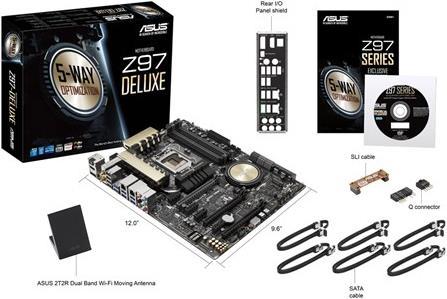Produktbild ASUS Z97-Deluxe (LGA 1150, Intel Z97, ATX)