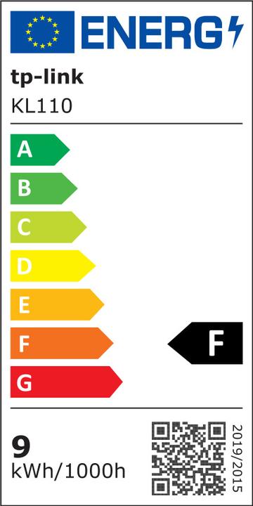 Label énergétique TP-Link Kasa Smart (E27, E26, 10 W, 800 lm, 1 x, F)