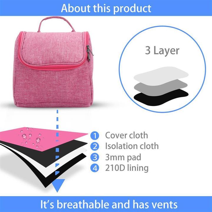 Immagine prodotto Intirilife Borsa da viaggio per cosmetici in ROSA