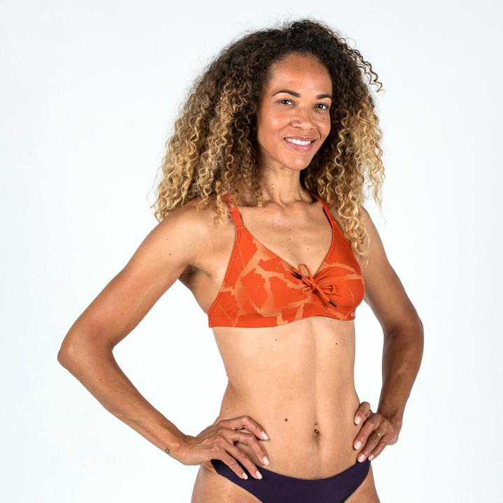 Produktbild Nabaiji Sportbikini Oberteil Damen ultrachlorresistent - Jana Ice orange (38)