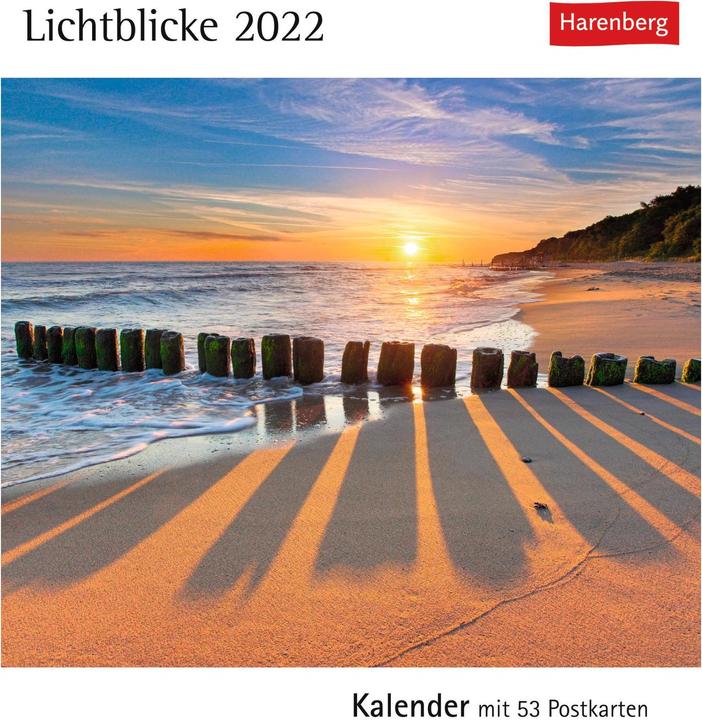 Produktbild Harenberg Postkartenkalender Lichtblicke 2022 (16 x 17.5 cm, Deutsch)