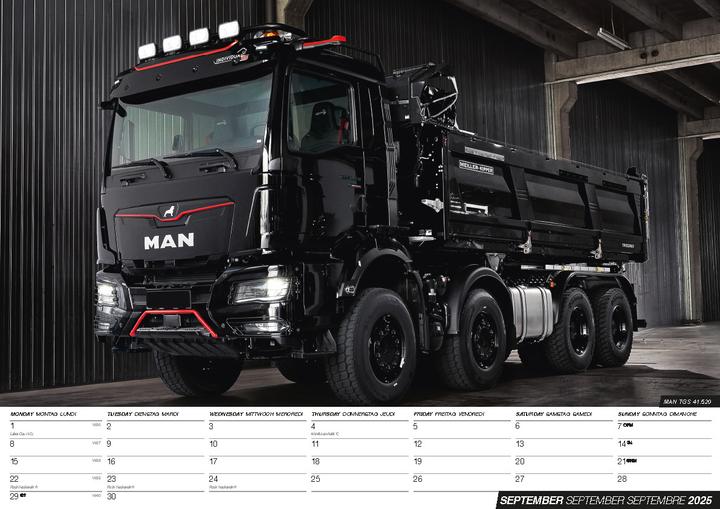 Produktbild Trucks 2025 - LKWs - Lastkraftwagen (Harter Einband, Deutsch)