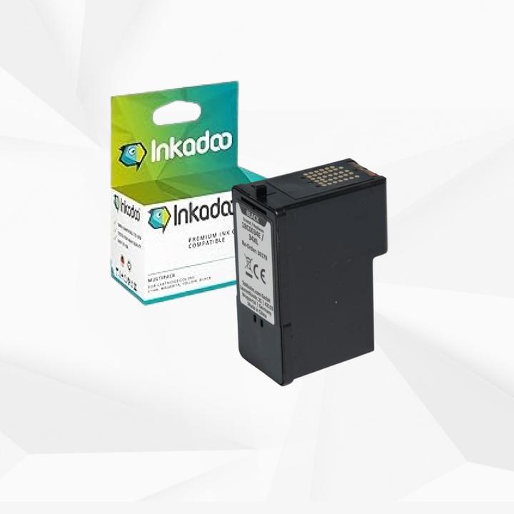 Actual product image Inkadoo Printer Cartridges compatible with Lexmark 18C0034E / 34XL Ink Cartridge, black Black (FC)