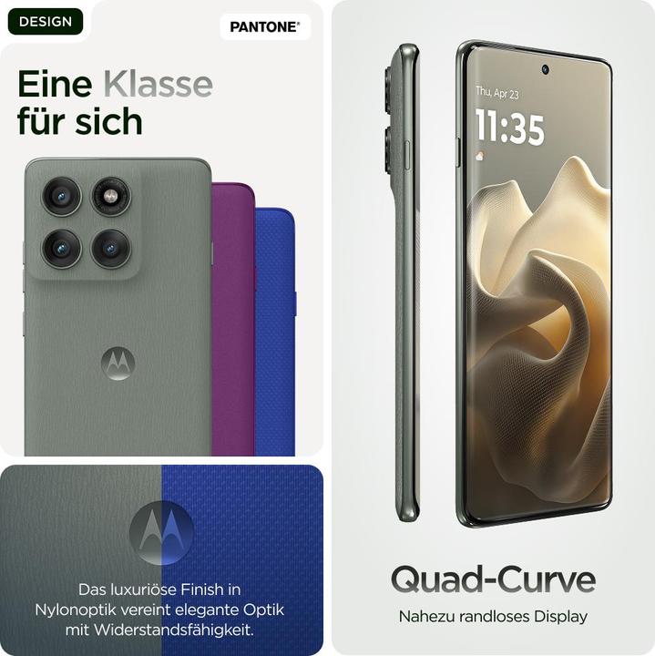 Actual product image Motorola Edge 60 Pro (512 GB, Pantone Shadow, 6.67", Dual SIM, 50 Mpx, 5G)