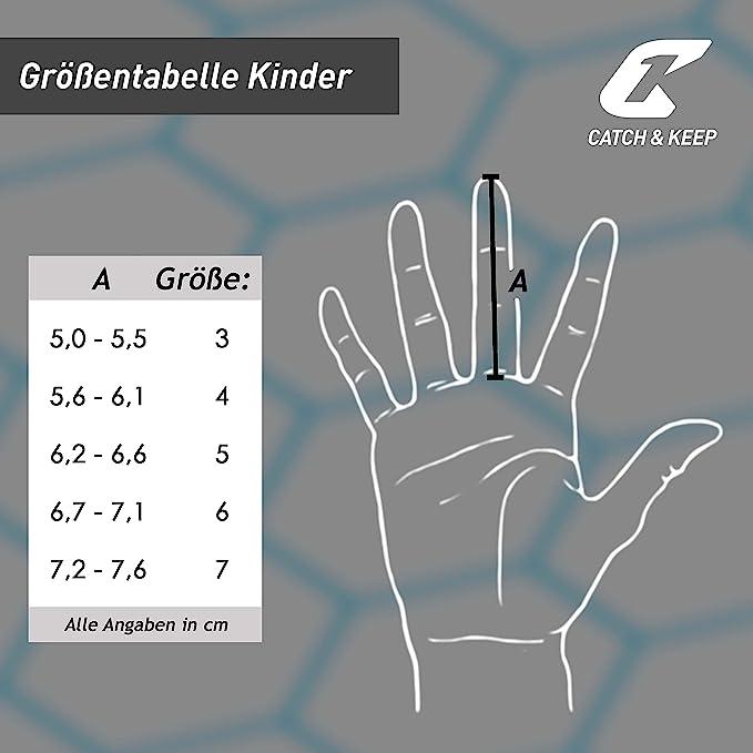Produktbild Catch & Keep Fussballhandschuhe Kralle Junior Pro 3.0 Gr. 6 Gelb Torwart Keeper Goalie Handschuhe (6)