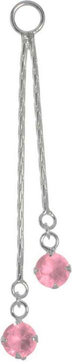 Actual product image Bijouteria Belly piercing pendant (Crystal, Silver 925)