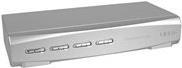 Produktbild Lindy 4 Port DVI-I Single Link USB 2.0 und Audio KVM Switch Pro