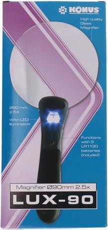Actual product image Konus Magnifier Lux-90 2,5x with LED