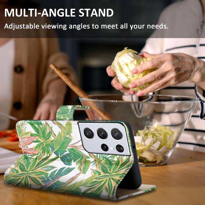 Actual product image Cadorabo Book cover with print (Samsung Galaxy S21 Ultra)