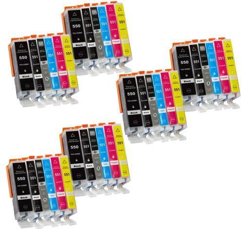 Produktbild Hermex Kompatible Tintenpatrone XL für Canon PIXMA MG7550 (M, GY, Y, BK, C, PGBK)