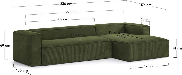 Image du produit Kave Home Blok (5 places, Canapé d'angle, Grand canapé)