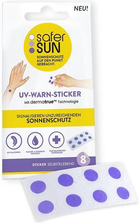 Produktbild SaferSun UV Warn Sticker DE 8 (Sonnencreme, 500 g)