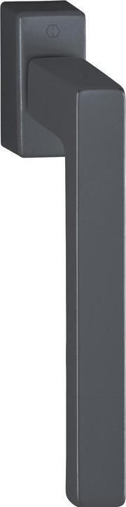 Actual product image Hoppe TOULON Secustik parallel slide/tilt handle, black matt aluminium (Door handle)