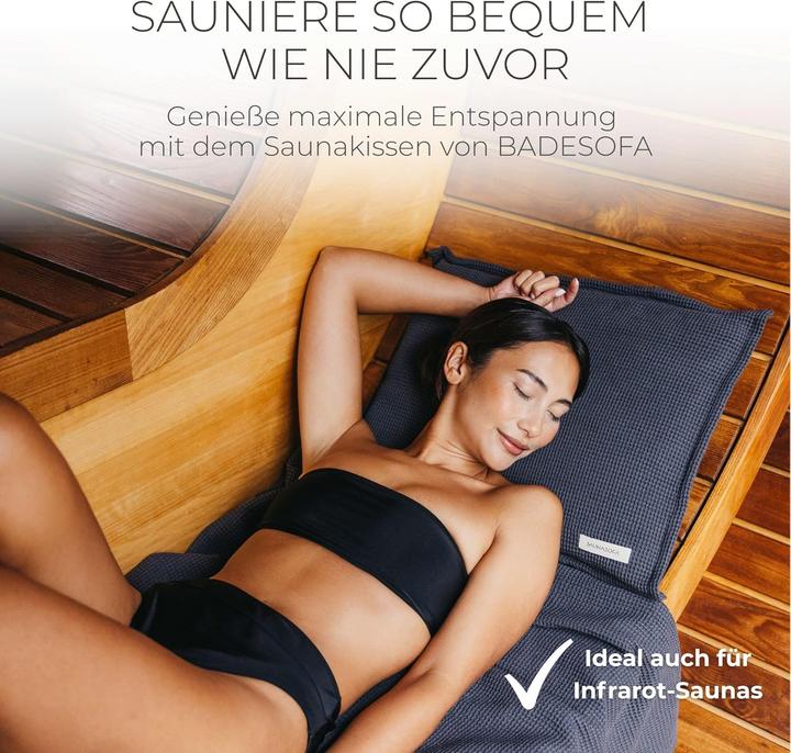 Produktbild Badesofa Sauna-Set: Kissen & Handtuch