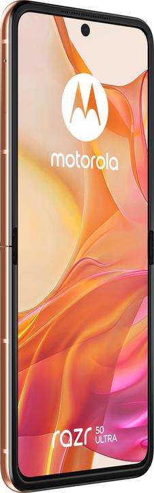 Actual product image Motorola Razr 50 Ultra (512 GB, Peach Fuzz, 6.90", SIM + eSIM, 50 Mpx, 5G)