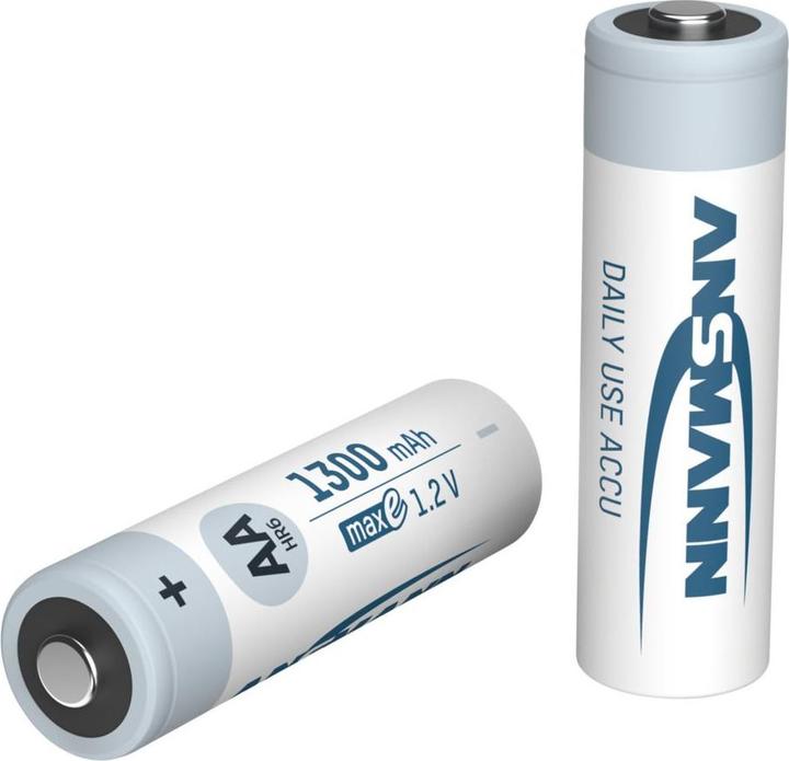 Immagine prodotto Ansmann Caricabatterie Basic II incl. 2 x AA 1300mAh batteria ricaricabile (1 pz., AA, 1300 mAh, Accumulatore di carica elettrica)
