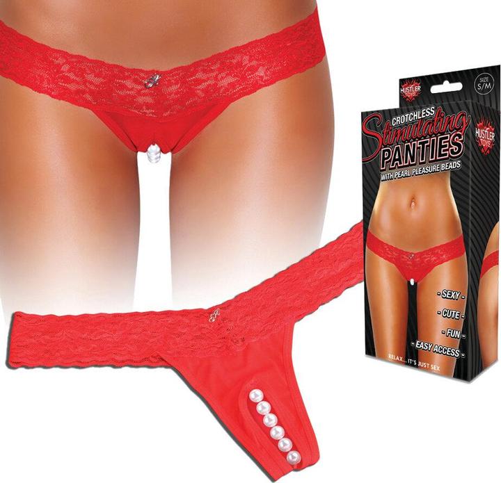 Actual product image Hustler Stimulating Panties red S/M (S, M)