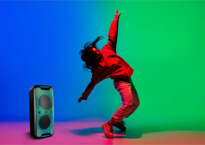 Immagine prodotto Medion P61080 sistema audio per feste con altoparlanti, microfonico, karaoke, batterie oplaadbare (4 h, Corrente elettrica)