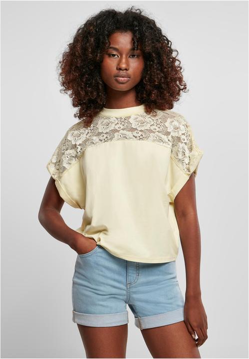 Actual product image Urban Classics Ladies Short Oversized Lace Tee - 12492 (XL)
