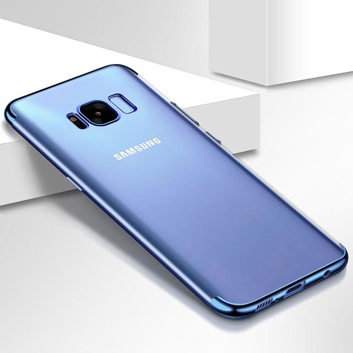Actual product image König Design Mobile Cover Protective Case for Samsung Galaxy S8 Transparent Blue New (Samsung Galaxy S8+)