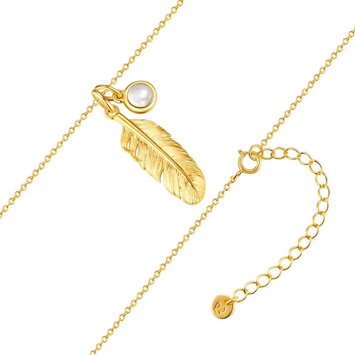 Produktbild Glanzstücke München Damen Kette Feder Sterling Silber - 35056 (Sterling Silber, 40 - 45 cm)