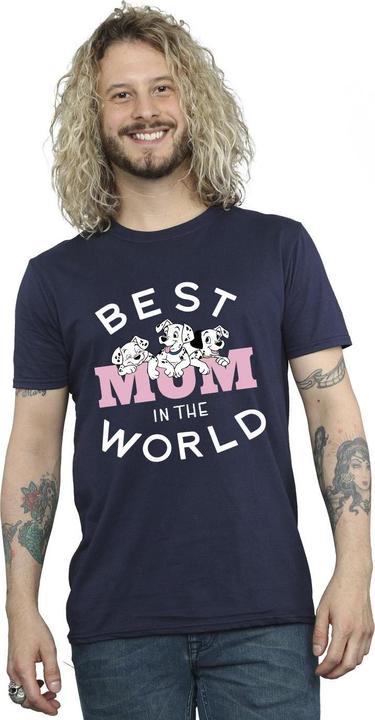 Immagine prodotto Disney 101 Dalmatians Best Mum In The World Maglietta Uomo (S)