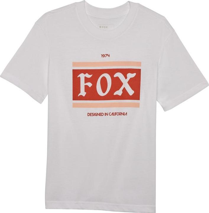 Actual product image Fox Tee 24 W Heritage Ss Wht (S)