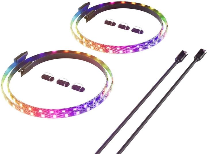 Image du produit Hyte Ls30 RGB Bandes Lumineuses Blk 2pk (Bleu, Vert, Rouge)
