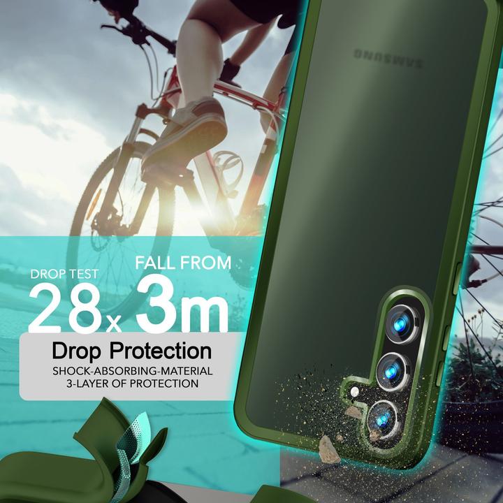 Produktbild Nalia Semi-Transparente Hybrid Hülle mit Schutzrahmen (Samsung Galaxy S24+)