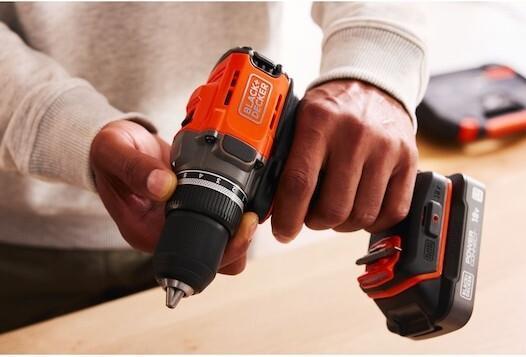 Actual product image Black & Decker Black&Decker cordless drill driver 18V, without battery BCD382XN (Rechargeable battery operated)