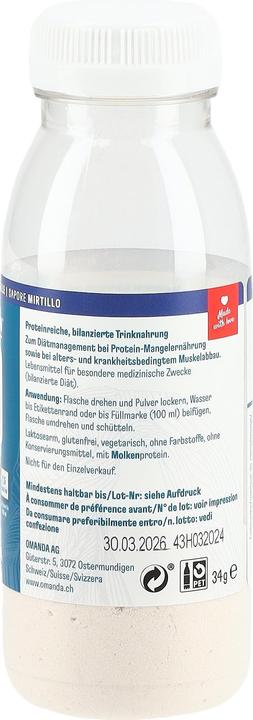 Produktbild Moltein PRO 1.5 Heidelbeeren, 6 x 34 g (Heidelbeere, 6 x)