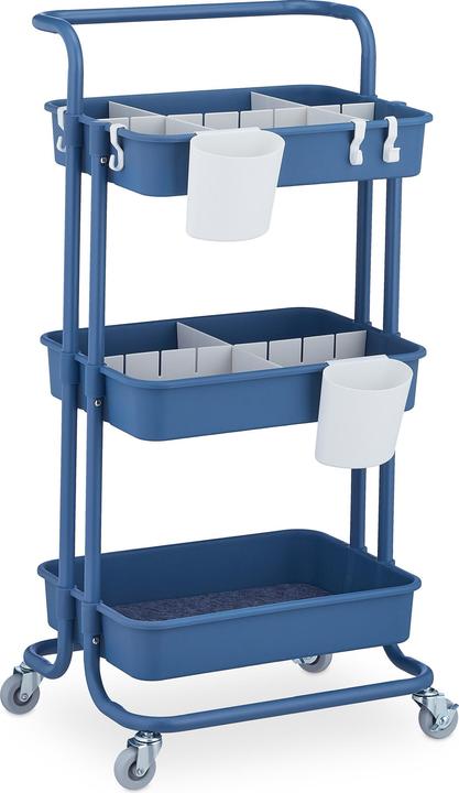 Image du produit Relaxdays Chariot à roulettes