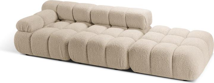Actual product image Micadoni Velvet Left Modular Sofa, "Bellis", 4 Seats, 282x94x70 Made in Europe (2 person sofa, 3-seater, 4-seater)