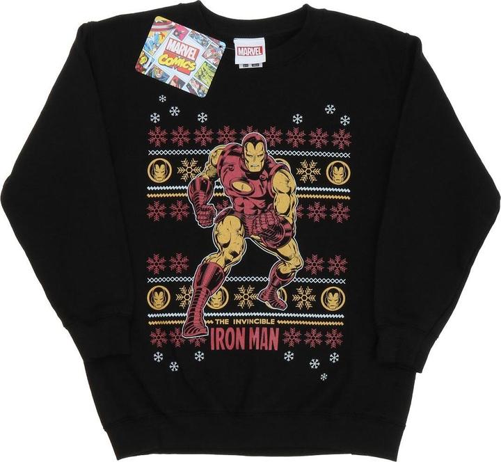 Produktbild Iron Man Fair Isle Christmas Sweatshirt Jungen (152, 158)