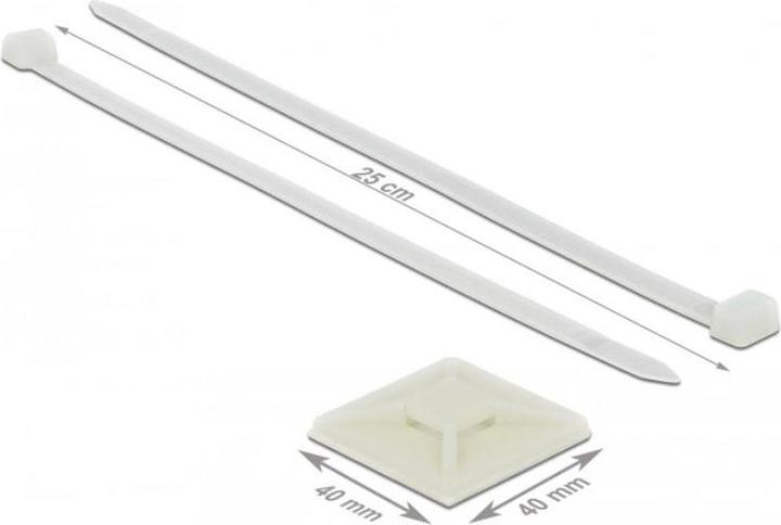 Produktbild Delock Kabelbinderhalterung (40 mm, 10 Stk.)