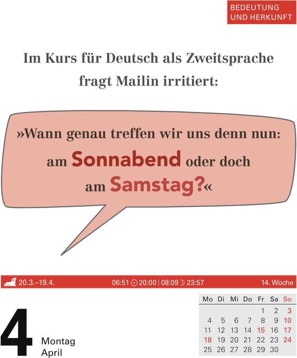 Produktbild Duden Kalender Auf gut Deutsch 2022 (Deutsch)
