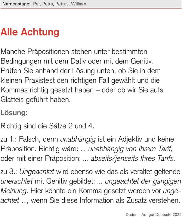 Produktbild Duden Kalender Auf gut Deutsch 2022 (Deutsch)
