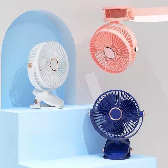 Actual product image MU Classic 6 inch fan with 5 speed settings and 1200mAh battery (45 dB)