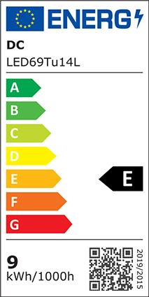 Energy Label Scharnberger+Hasenbein LED tube lamp (E14, 9 W, 1055 lm, 1 x, E)