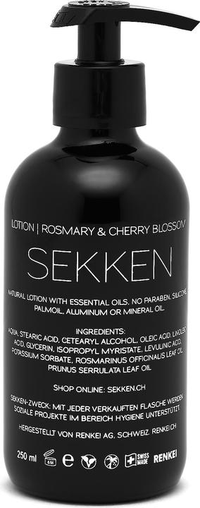 Produktbild Sekken Lotion Rosmarie | Kirschblüte - Körperlotion mit Rosmarien | Kirschblüte (Körpercreme, 250 ml)